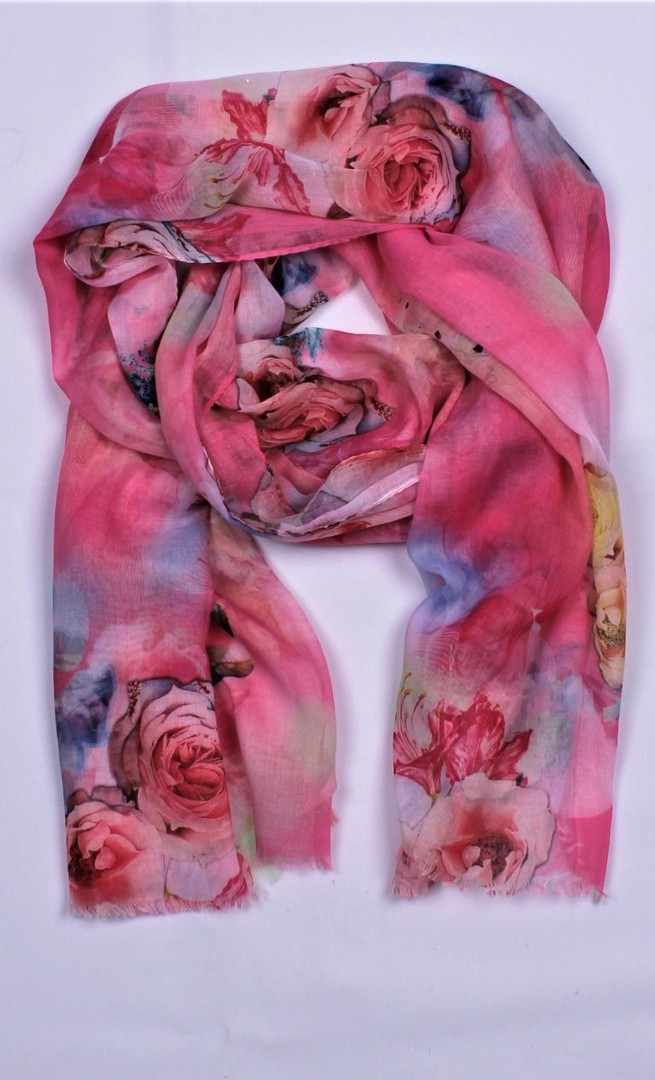 Alice & Lily printed scarf pink Style : SC/5000PNK image 0